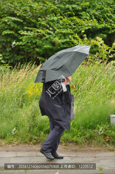 打著雨傘的女人