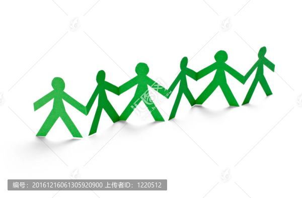 紙人形狀切割連接鏈
