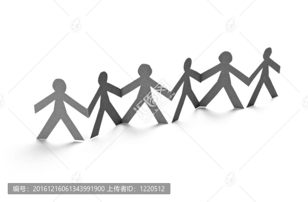 紙人形狀切割連接鏈