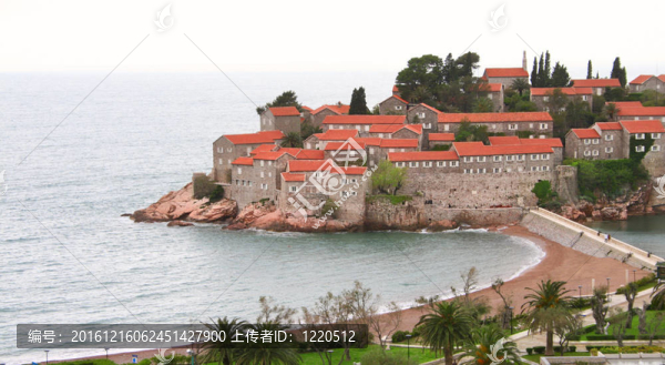 Sveti,Stefan在黑山島度假