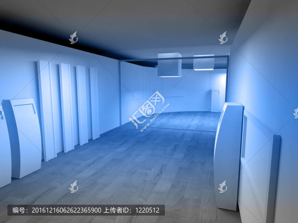 空蕩蕩的醫(yī)院或診所候診室