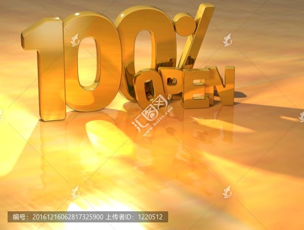 3D百分之100開放黃金文本