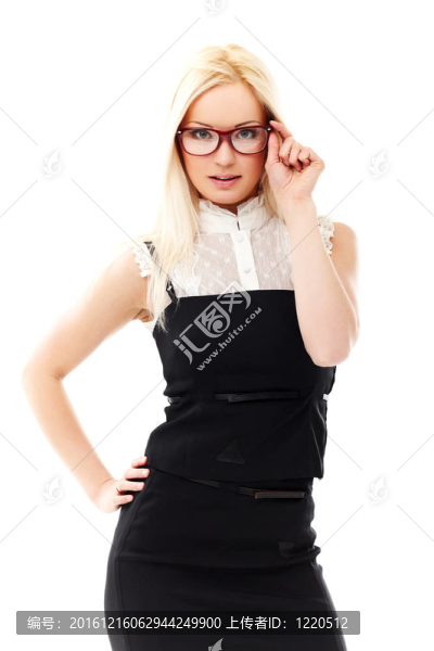 戴眼鏡的女士