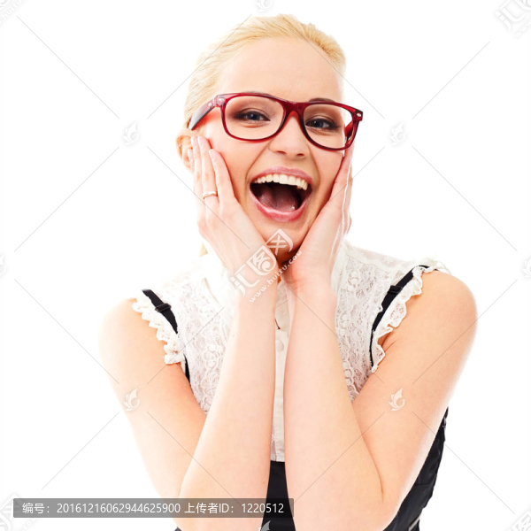 戴眼鏡的女士