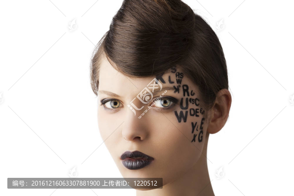 發(fā)型和可愛的女士；特寫畫像