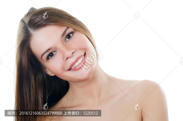 年輕漂亮女孩的畫像