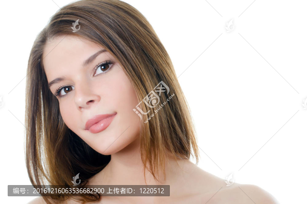 年輕漂亮女孩的畫像