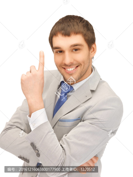 商人指著他的手指