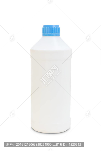 與裁剪路徑隔離的白色塑料瓶