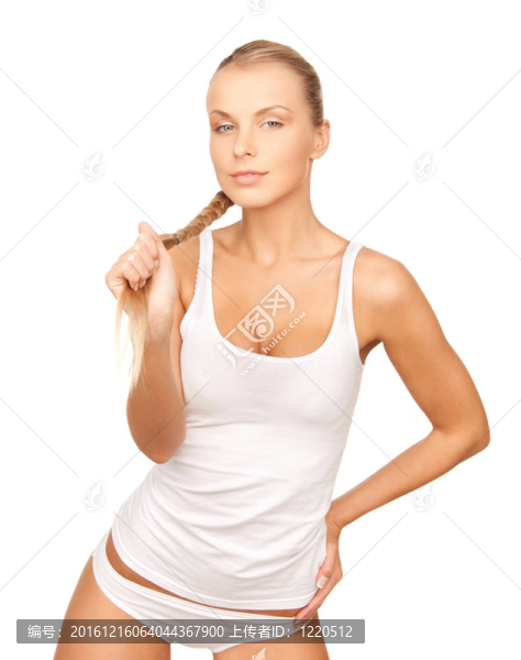 純棉內衣美女