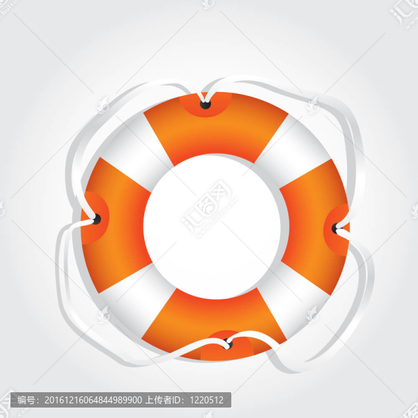 橙色和白色漂浮