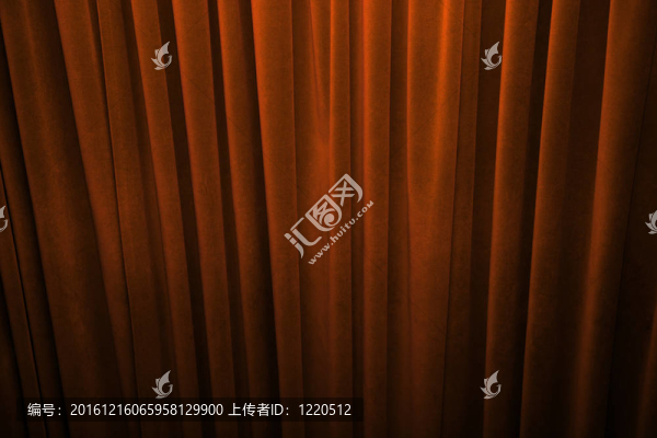橙色窗簾