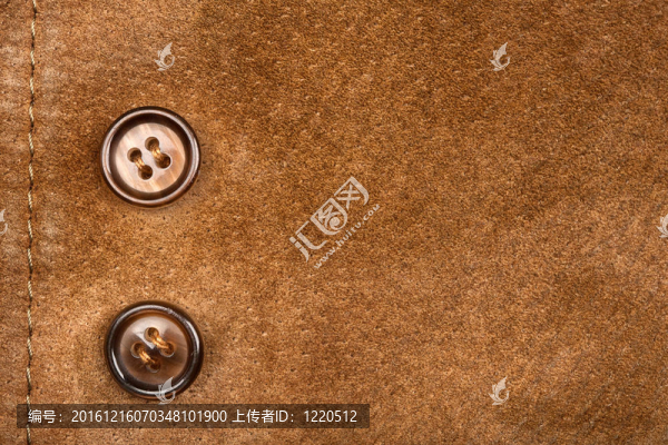 絨面革和按鈕