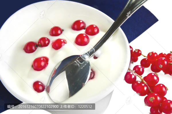 用新鮮的酸奶和紅漿果的碗