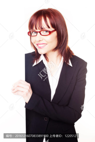 戴眼鏡的商業(yè)女性