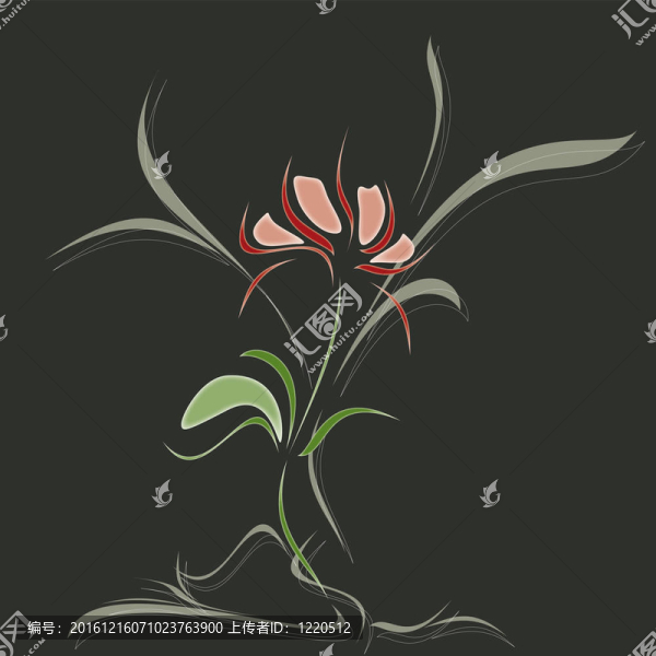 抽象的花朵