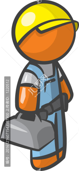 Orange,Man；另一個隨時準備服務的承包商