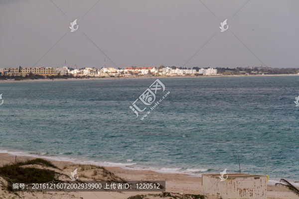 突尼斯地中海海灘度假村。