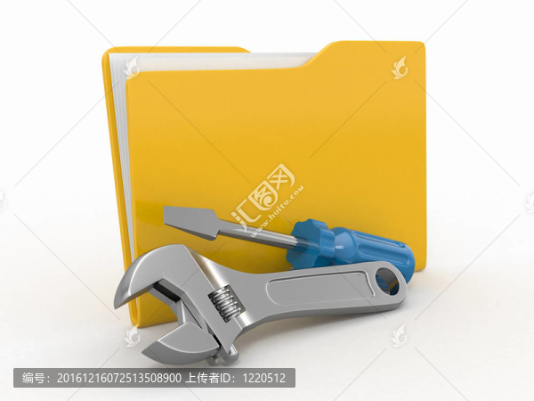 文件夾和工具。3d