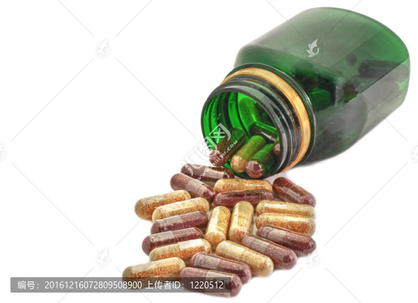 膠囊藥綠色瓶