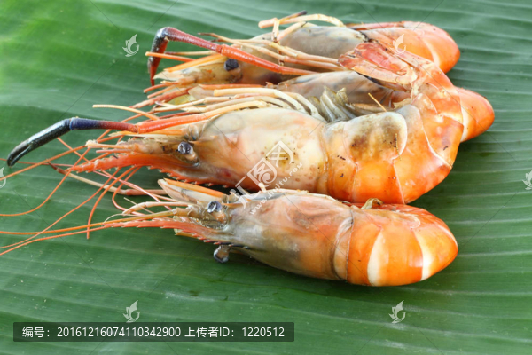 香蕉葉烤排樁。