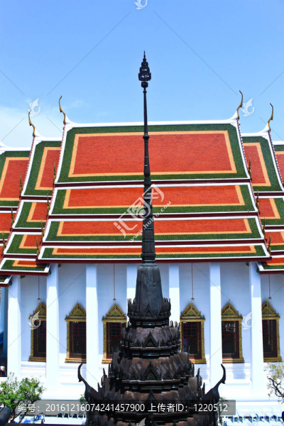 泰國的金屬宮Loha,Prasart頂