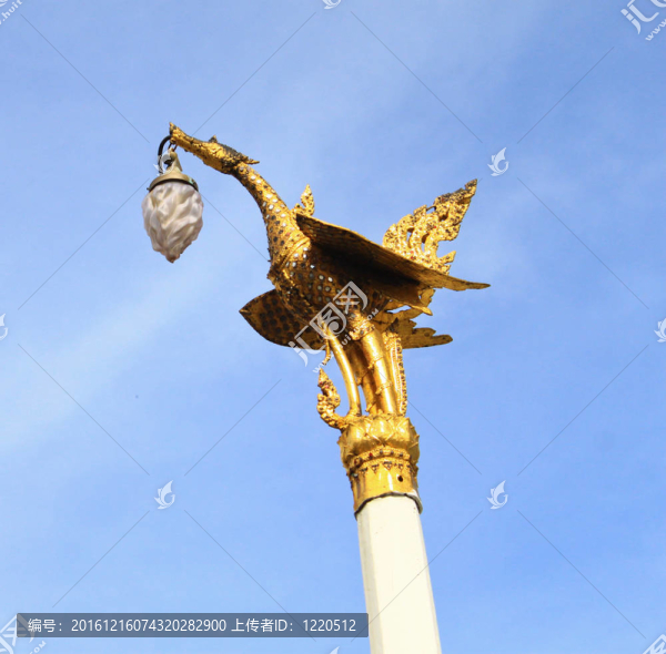 泰國天鵝燈在Wat,Phra,Keaw；曼谷泰國