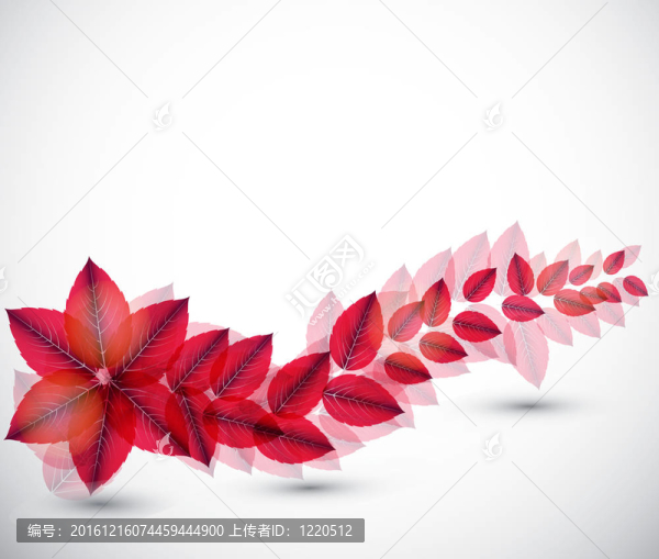 抽象自然背景與樹葉。iilustration