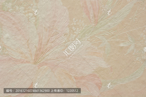 舊貨珍珠粉紅色花；壁紙