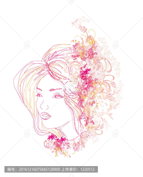 抽象美女肖像