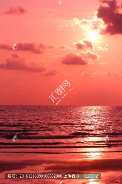 海灘上的日落