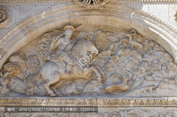 圣Eustachio教堂。Acquaviva,delle,Fonti。普利亞。意大利.