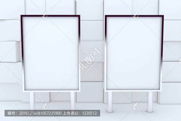 兩個(gè)空白框顯示新設(shè)計(jì)的鋁框