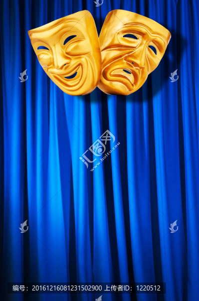 帶面具的戲劇表演概念