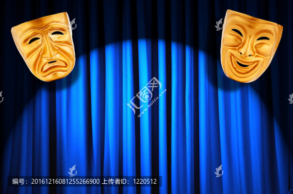 帶面具的戲劇表演概念