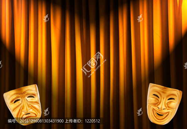 帶面具的戲劇表演概念