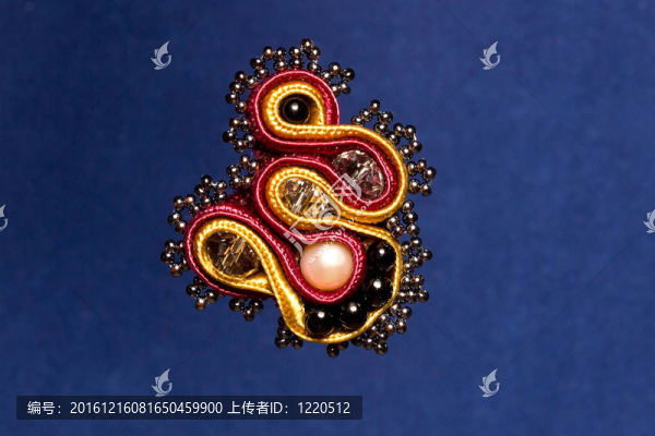 飾帶手工胸針