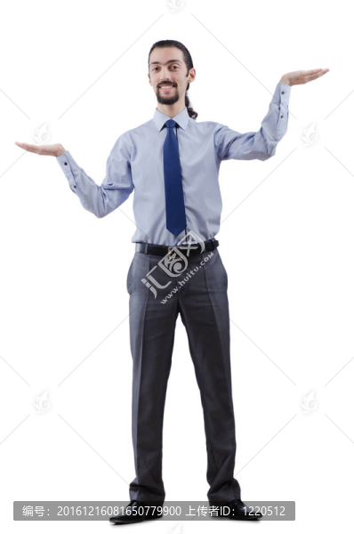 商人推開虛擬障礙