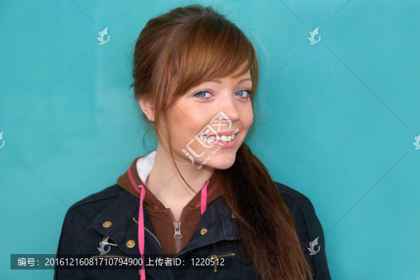 十幾歲的女孩的畫像