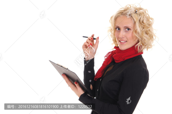 女人在工作