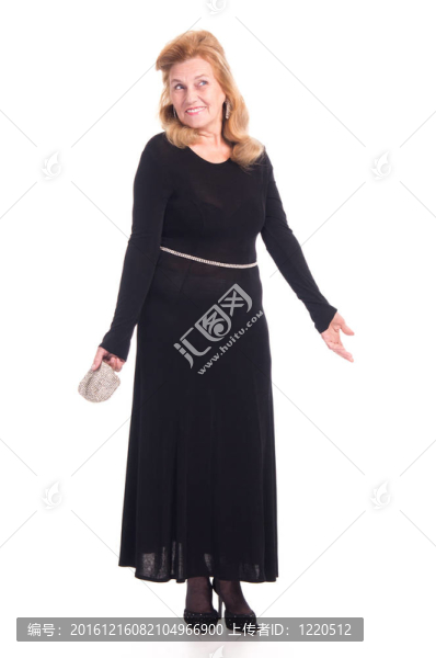 美麗的老女人肖像