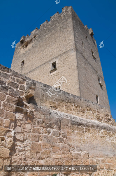 Episcopio,Castle。格羅塔列。普利亞。意大利.