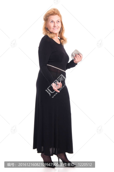 美麗的老女人肖像