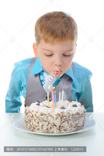 美麗小男孩生日快樂