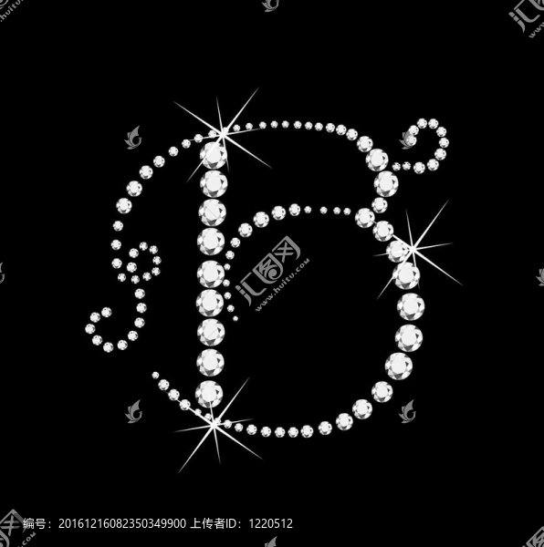 鉆石字母B