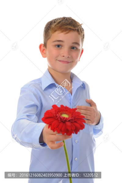 男孩花