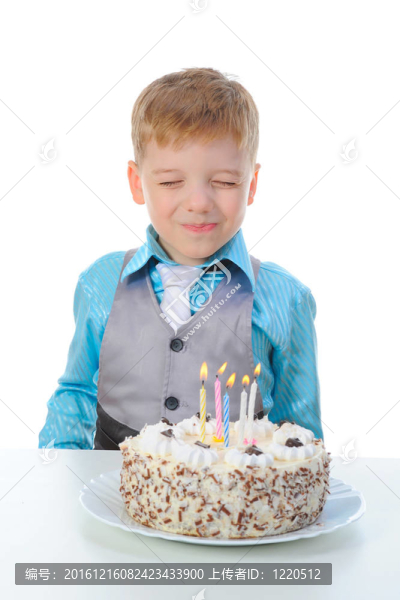 美麗小男孩生日快樂