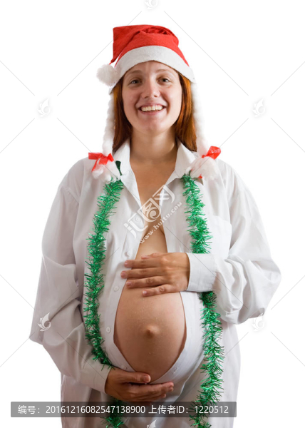 孕婦穿圣誕裝