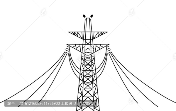 白底電桿
