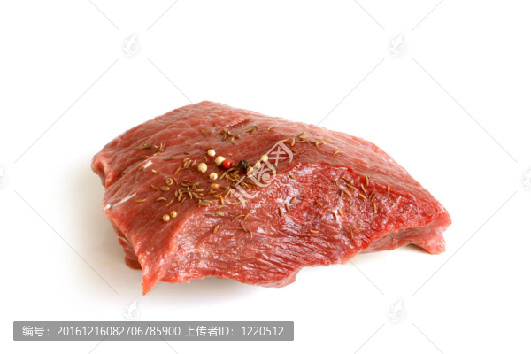新鮮生牛肉配香料